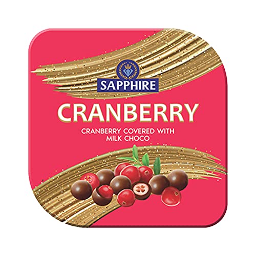 Image of Sapphire Chocolate Coated Nuts, Cranberry 90 g | Mouth Melting Milk Chocolate With Nutritious and Nutty Crunch