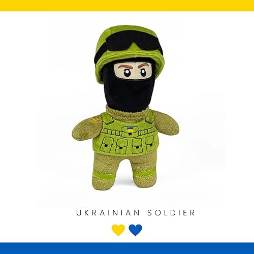 Soldado ucraniano de las Fuerzas Armadas de Ucrania de 10 pulgadas, hecho a mano en Ucrania (Soldado con máscara)