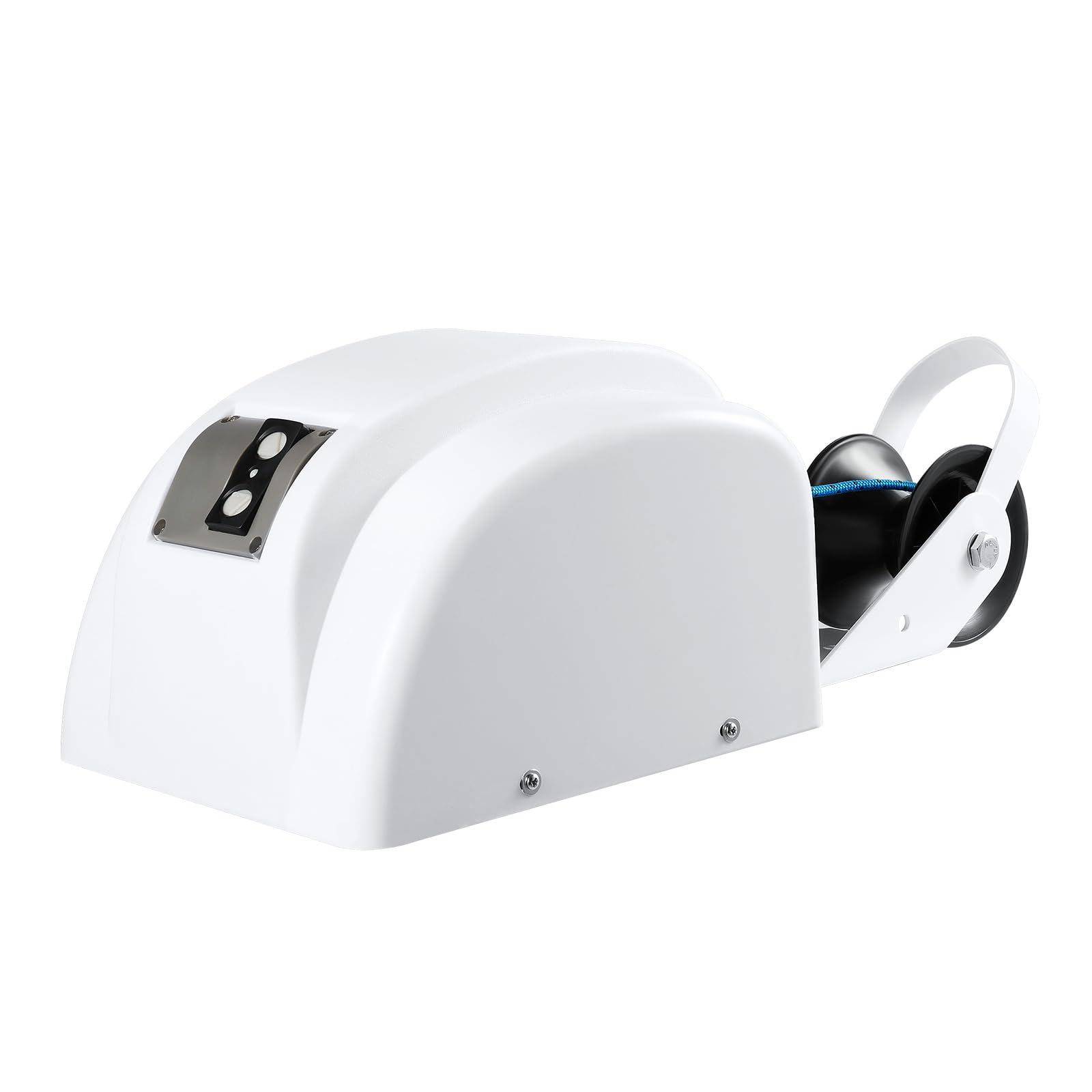 Verricello elettrico 45lbs 12V Argano portatile con telecomando, interruttore automatico di reset adatto per l'ancoraggio di motoscafi e barche da pesca