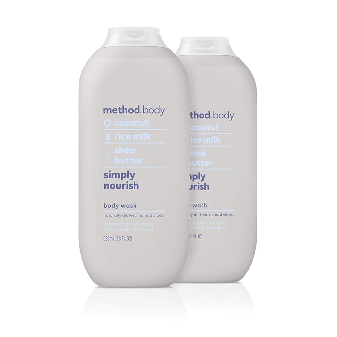 Method Method Body Wash, Simply Nourish, 18oz, 2 Pack