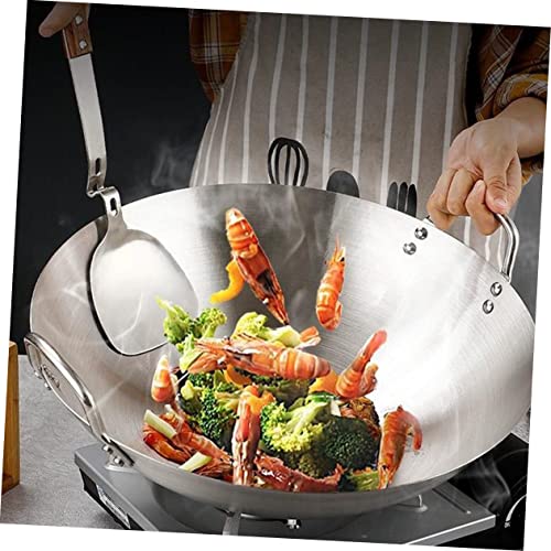 Wok Binaural de Acero Inoxidable 12 Pulgadas miniatura 4
