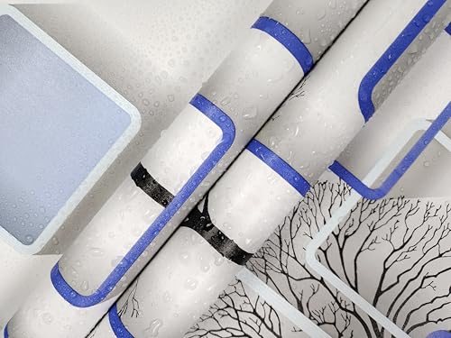 Image of Self Adhesive Decorative Peel Stick Waterproof Wallpaper Wall Decor Removable Wall Paper for Living Room Hall Decoration PVC Vinyl DIY Contact Paper 45x304cm (Geomatric)