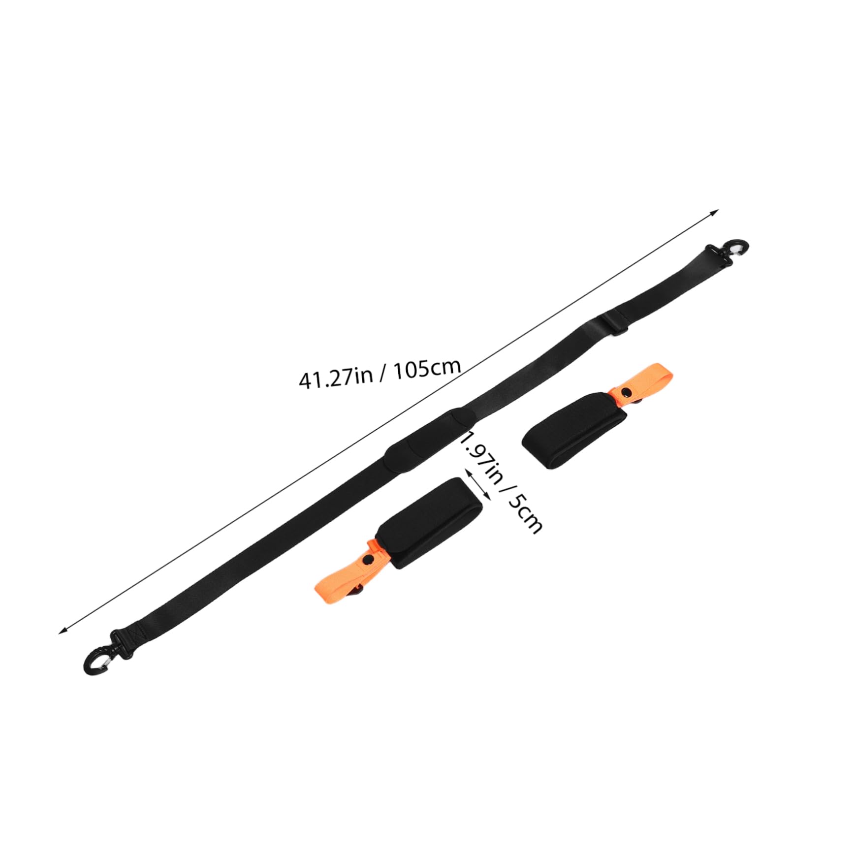 VICASKY Portable Adjustable Snowboard Sling Strap Lightweight Pu Ski Carrying Strap for Versatile Fit Secure Storage of Snowboards and Skis Convenient Outdoor Shoulder