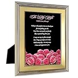 Wife from Husband Gift for Mother's Day or Anniversary, With Love Always Poem and Pink Roses in 5x7 Inch Frame