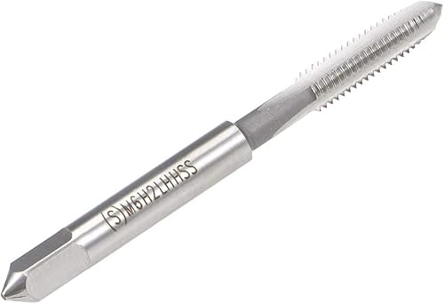 Miniatura 3 de uxcell - Grifo métrico para máquina (paso de rosca izquierda, H2, 4 flautas, acero de alta velocidad)