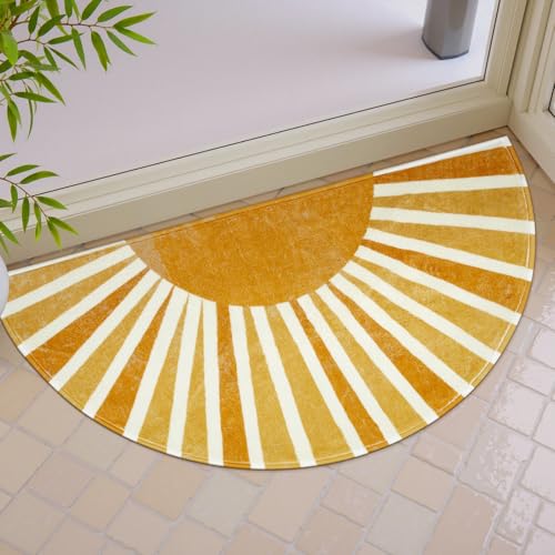 Lahome Rainbow Sun Print Bath Mat