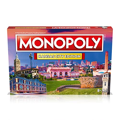 Juego de Mesa Monopoly Edición Kansas City: para 2-6 jugadores, juegos familiares para niños y adultos, ideal para noche de juegos miniatura 3