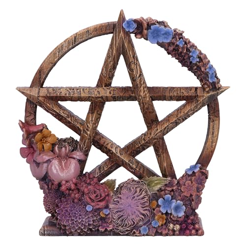 Nemesis Now Season of the Pentagram Ostara (Spring) Figurine 16.5cm, Resin, Bronze, Spring Pentagram Ornament, Wiccan Gift