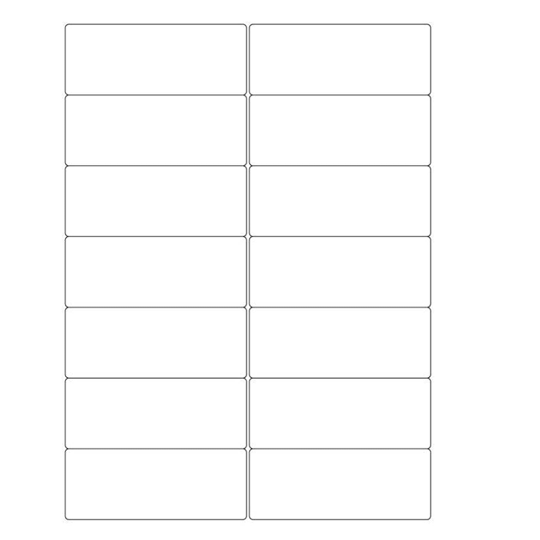 500 x 14 Labels per Sheet A4 White Self Adhesive Address Shipping Mailing Labels, Sticky Back Printing Sticker, Laser/Inkjet Printers and Copier Size 99.1 x 38.1mm,