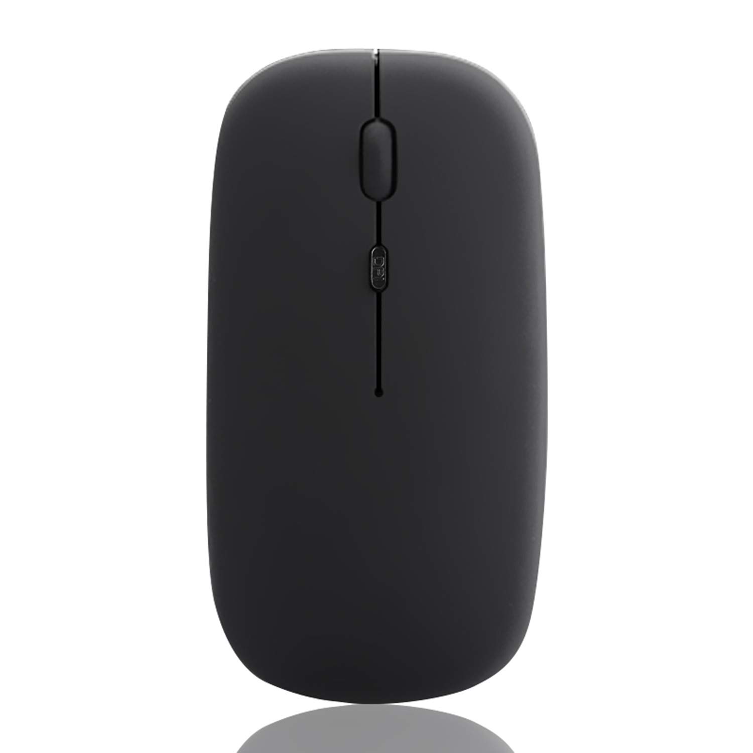 Wireless Mouse,W8 2.4G Wireless Rechargeable Ultra Thin Silent Mouse 1600DPI 4 Keys Ergonomic Optical Mice for Office Desktop PC