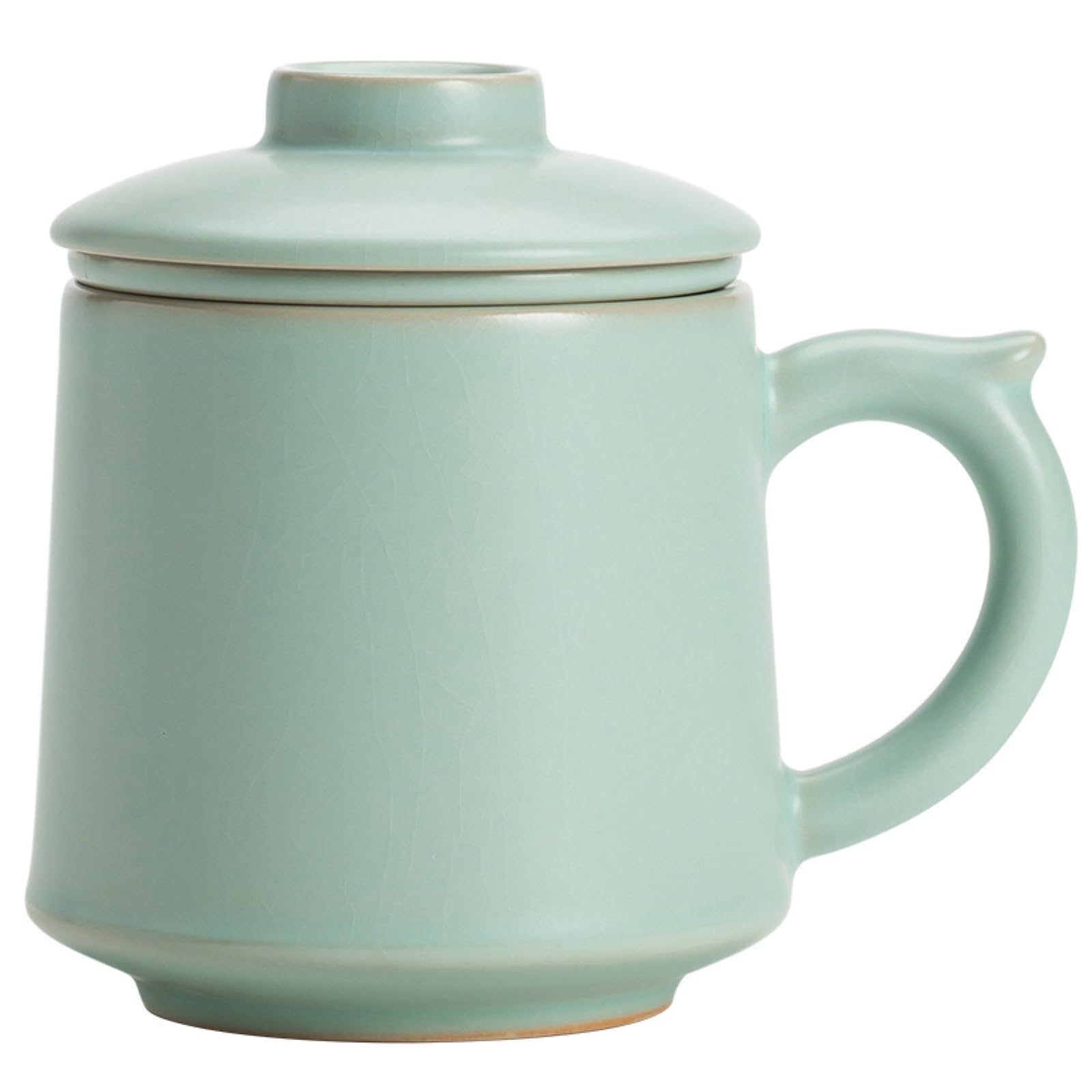 Tasse à filtre en céramique de 400 ml - Couleur unie - Avec couvercle exquis et pratique - Boîte « Gaosheng Cup » - 400 ml