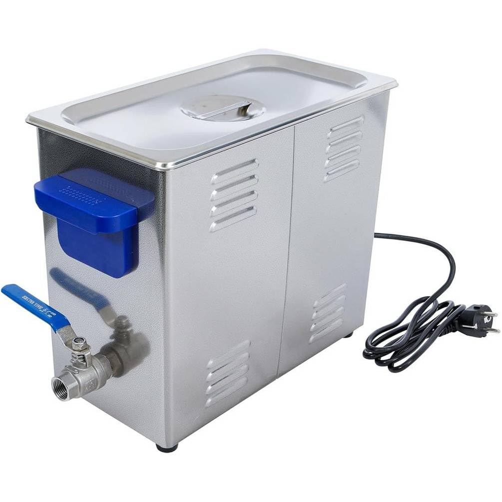 Bandeja ultrasónica de 6,5 L, limpieza precisa y eficaz - Acero, Pro - D-Work