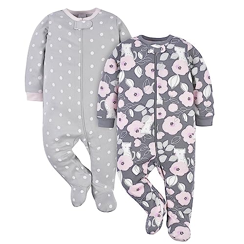 Image of Gerber Baby Girls' 2-Pack Sleep 'N Play