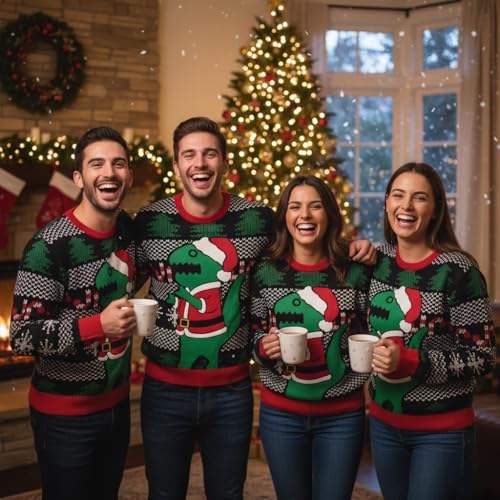 Christmas Sweatshirt 3D Graphic Pullover Funny For Men Women Unisex Sweater, Hilarious Holiday Pullovers 6 Christmas Sweatshirt 3D Graphic Pullover Funny For Men Women Unisex Sweater, Hilarious Holiday Pullovers - Image 7