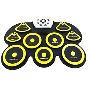 Elektronisch Drumstel Electronic Drum Set, Draagbaar Pedaal Kinder Beginner Practice Pedal voor Kinderen en Volwassenen…