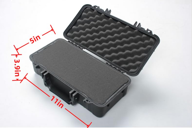Image of Waterproof & Shockproof Hard Carrying Case | Compatible with Fluke T5-600 /T5-1000 /T6-600 /T6-1000 /T6-1000 PRO Electrical Voltage, Continuity & Current Testers | Portable & Durable