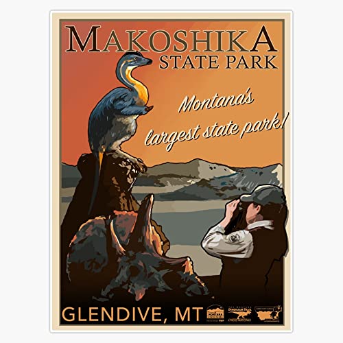 Makoshika State Park Sticker Decal Size 5"