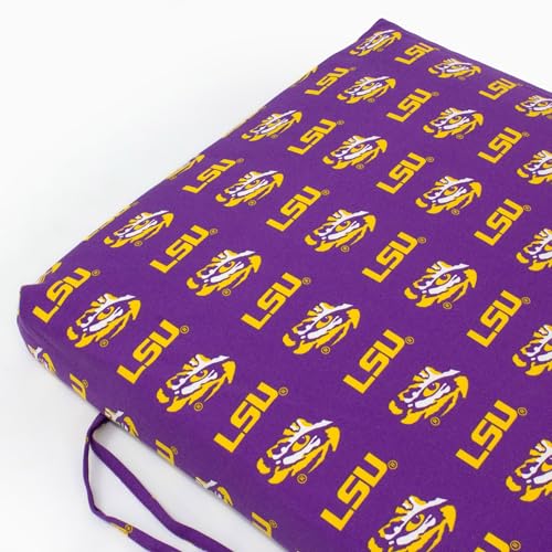 Image of College Covers Everything Comfy LSU Tigers 2pc Chair Cushion