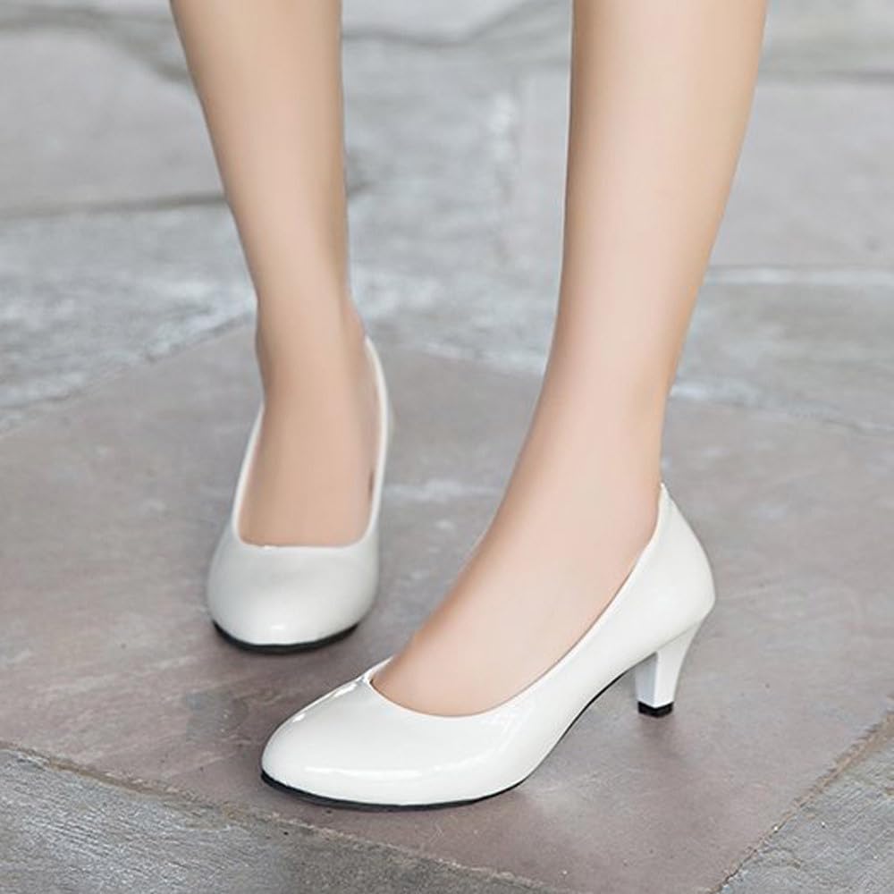 WUIWUIYU Travail/Bureau/Mariage Escarpins à Petits Talons Femme