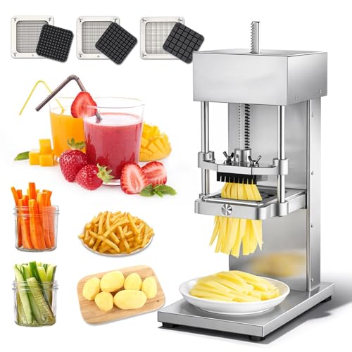 XEEAOFE Peladora/Cortadora de Papa Automática y Exprimidor de Limón en una Sola Unidad, Ideal para Crear con Facilidad Papas Fritas Caseras y Bebidas de Cítricos Recién Exprimidos
