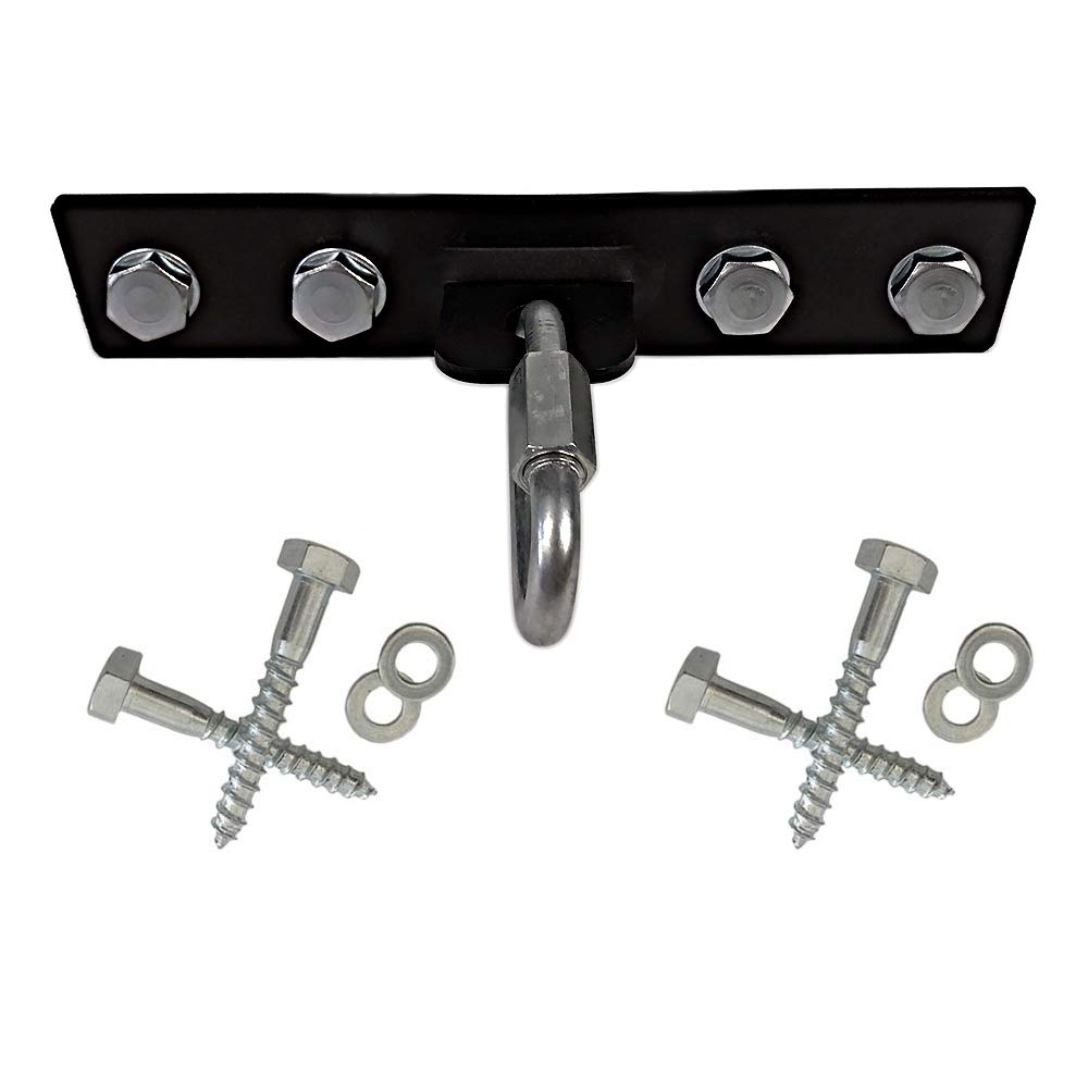 Qualward Heavy Bag Hanger Bracket for Wood Beam, Stainless Steel Swing Hangers Ceiling Wall Mount