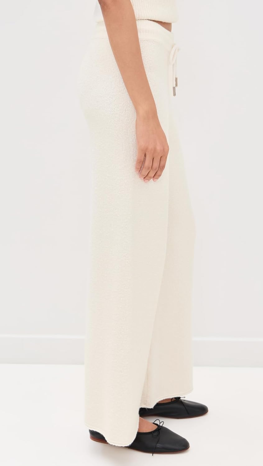 Splendid Women's x Cella Jane Boucle Sweater Pants, Snow, XS - Image 4