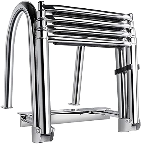 Escalera telescópica para barco 4 peldaños acero inoxidable