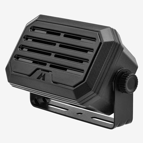 Midland - SPKMINI Mini External Speaker - Waterproof 10 Watts 3.5mm Plug - Compatible with All Mobile CB GMRS HAM and Amateur Radios