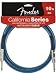 Fender California Series Instrument Cable for electric guitar, bass guitar, electric mandolin, pro audio - Daphne Blue - 10'