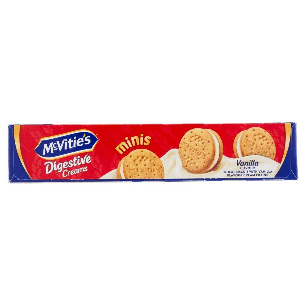 Italian Gourmet McVitie’s Digestive Minis Creams Vanilla 4 x 185 g – Biscuits Digestive au Blé Complet Fourrés à la Crème Vanille – Goûter et Petit-Déjeuner + Italian Gourmet Polpa de Tomates 400 g