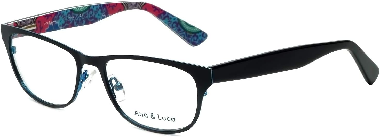 Ana & Luca Designer Reading Glasses Chiara in Black 51mm