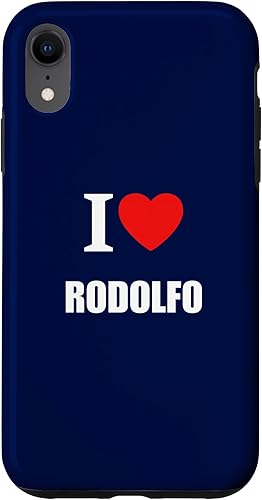 Cute I Love Heart Rodolfo Parents Wife Husband Girl Boy Case for iPhone XR
