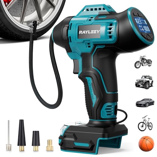 RAYLEEY Akku Kompressor für BOSCH 18V GBA/GBA ProCORE 11 Bar/160PSI Luftkompressor Akku mit Automatische Abschaltung Elektrische Luftpumpe für Auto Motorrad Fahrrad Bälle (ohne Akku)