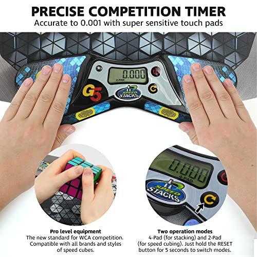 Speed Stacks | Cubing Pack (G5 Timer And Mat) | Accuracy To .001 Seconds | Designed For Competitive Cubing | Endorsed By The World Cubing Association #TOP2