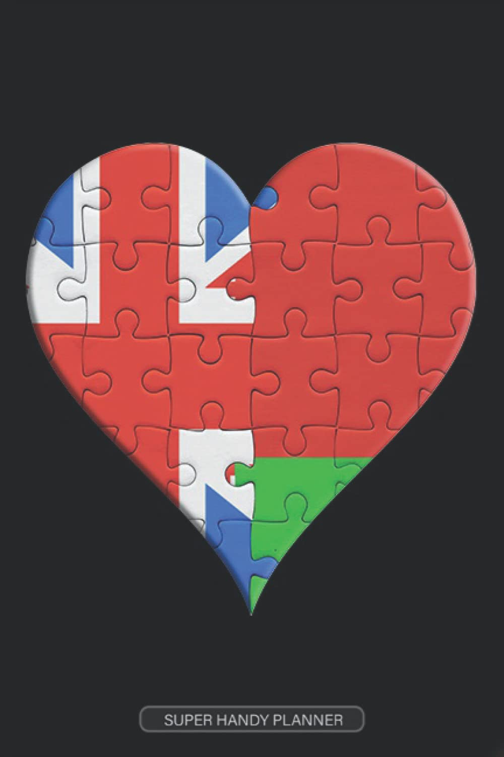 Planner: British Belarusian Flag United Heart Jigsaw Puzzle Flags Of Great Britain Belarus