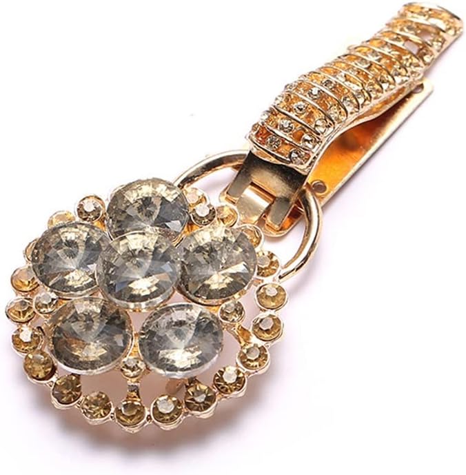 JSEIAJB Retro Buckle Clothes Decor Chain Cardigan Holder Clip Decoration Pins