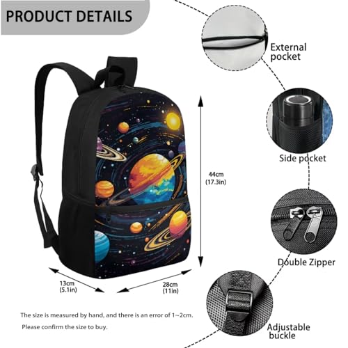 Universe Boys School Bag Kids Bookbag for Girls Preschool Backpack Elementary Kindergarten School Bag with Lunch Bag and Pencil Box Set 3-in-13
