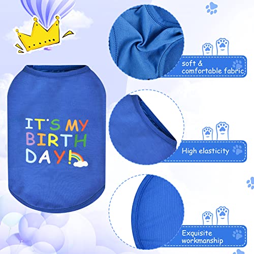 Birthday Boy Dog Shirt Funny Dog Clothes For Small Dogs Boy Pet Birthday Outfit Cat Party Hat Gift Breathable Cooling Vest #TOP2