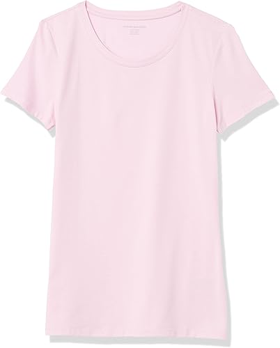 Vista 211 de Yaxa Essentials Women's Regular-Fit Short-Sleeve Crewneck T-Shirt