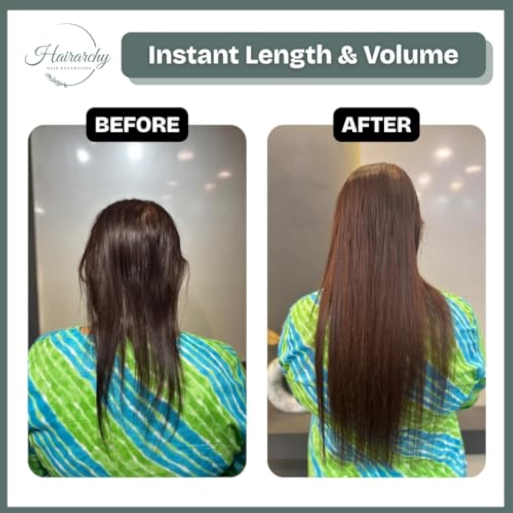 I-Tip Real Human Hair Extensions for Women, 20 Inch Dark Brown