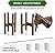 Sophia Mills Mid Century Plant Stand - Solid Wood Item Stand Handmade with Acacia - Fits Medium & Large Pots Sizes 8 to 12 inches (Not Included) (Adjustable Width: 8-12 inches, Dark Brown)
