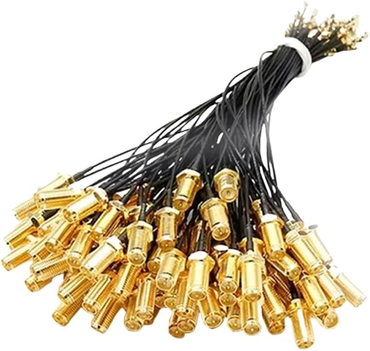 メスから1.13メスコネクタ、UFL/U.FL/ケーブルWIFIボードピグテールWiFiアンテナ延長ケーブル(SMA-KW,16PC