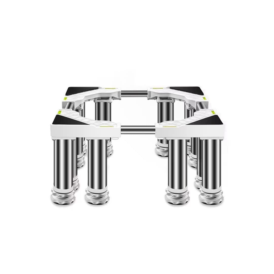 Adjuble - Lavadora con almohadillas antivibración, altura de la base del refrirador de 15-18 cm, soporte antideslizante para secadora