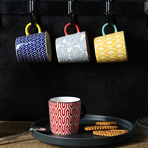 K Kitchentour Kitchentour Porcelain Espresso Cups 4 Ounce Set Of 4 For Coffee Machine - Ceramic Demitasse Cups For Latte,Turkish Coffee,Nespresso Lungo, Cappuccino, Tea - Small Shot Coffee Mug Bohemia Style thumb #5