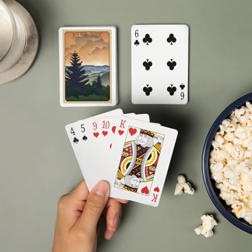 Baraja de cartas Poker Lantern Press Blue Ridge Georgia miniatura 2