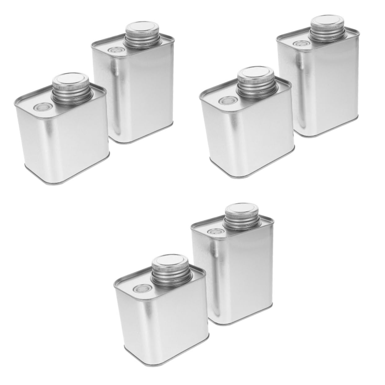 Healeved 6piezas Bote Hermético De Café De Inoxidable Recipiente De Almacenamiento Para Café Té y Granos Diseño Compacto y Duradero Para Cocina y Uso Diario