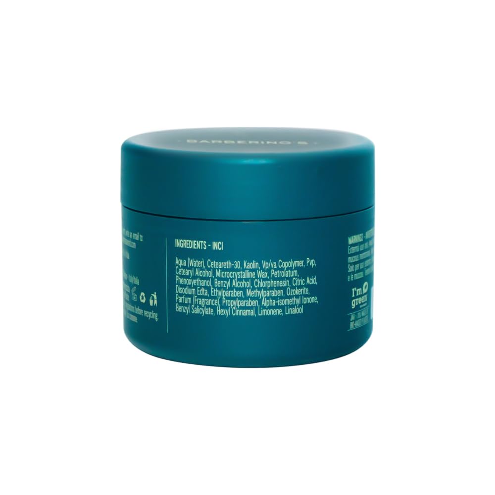 Barberino's Cera per Capelli a Tenuta Extra Forte - Strong Clay - Styling Duraturo con Finitura Opaca - 100ml