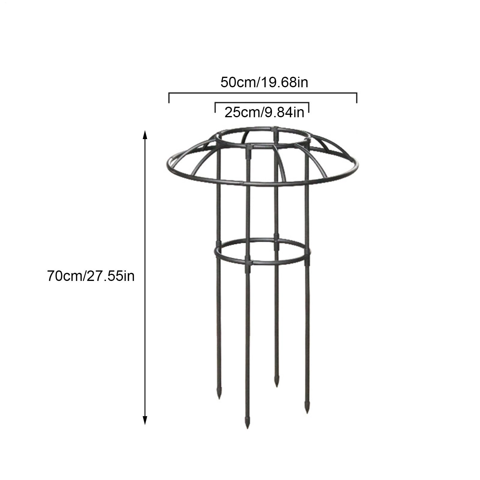 Enrejado Paraguas para Jardin | Soporte Decorativo Robusto para Plantas Trepadoras | Estructura de Soporte en Forma de Sombrilla,para Enredadera Rosa Pitaya Pepino Hortensia Jazmín Pothos