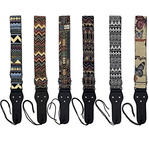 Poromoro Sangle de guitare réglable avec 2 verrous de sangle et 1 bouton de sangle en cuir - Les Beatles, Paul McCartney, John Lennon, RIngo Starr, George Harrison Poromoro Sangle de guitare réglable avec 2 verrous de sangle et 1 bouton de sangle en cuir – Image 6