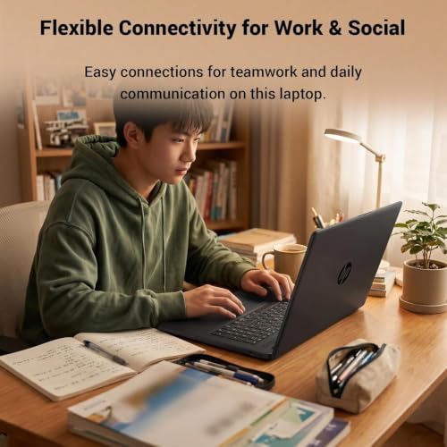 Image of HP 17.3 inch Business Laptop, Intel Core 5 120U (Up to 5.0 GHz, 10-Core), 16GB RAM, 256GB SSD, Wi-Fi 6, Windows 11 with Office 365 for The Web, Large Screen, 2026 Edition